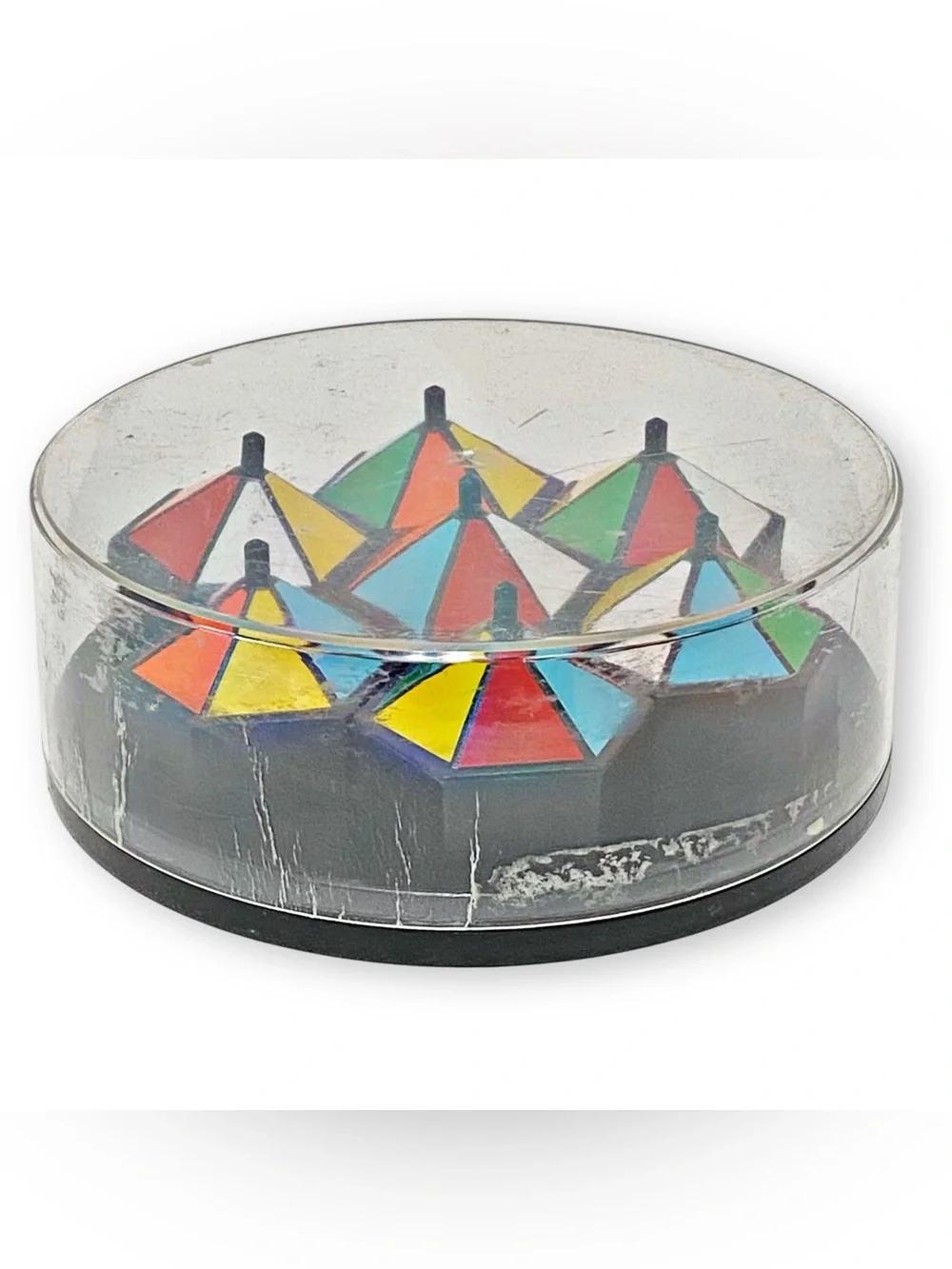 Circus Puzzler Vintage 1980s Hexagon Color Match Game Puzzle Rare Brain Teaser